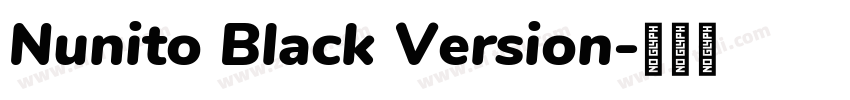 Nunito Black Version字体转换
